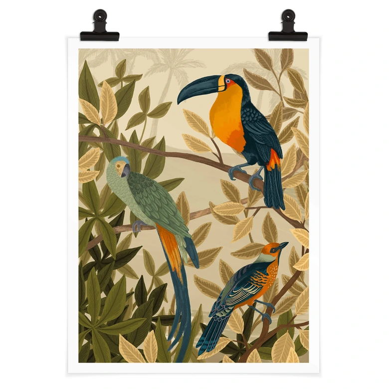 Poster Goed Blauw - Paradies 