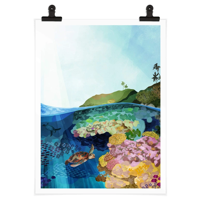 Póster Goed Blauw - Bajo el agua 