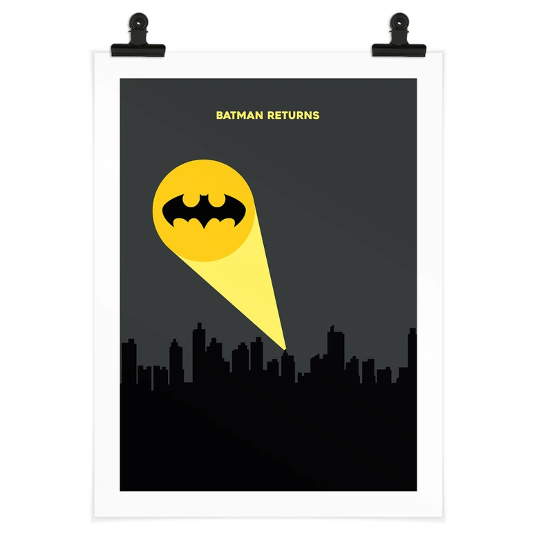 Cartel inspirado en la película "El regreso de Batman" - Gomes 