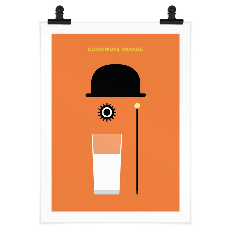Plakat Inspireret af filmen "Clockwork Orange" - Gomes 