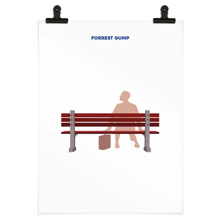 Filmposter Inspiriert vom Film "Forrest Gump" - Gomes 