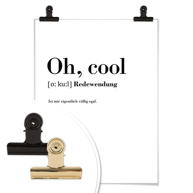 Poster Grammatik - Oh, cool 