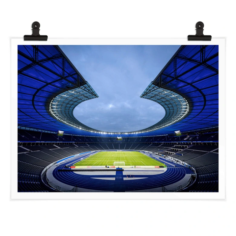 Poster Hertha BSC Blaues Olympiastadion 
