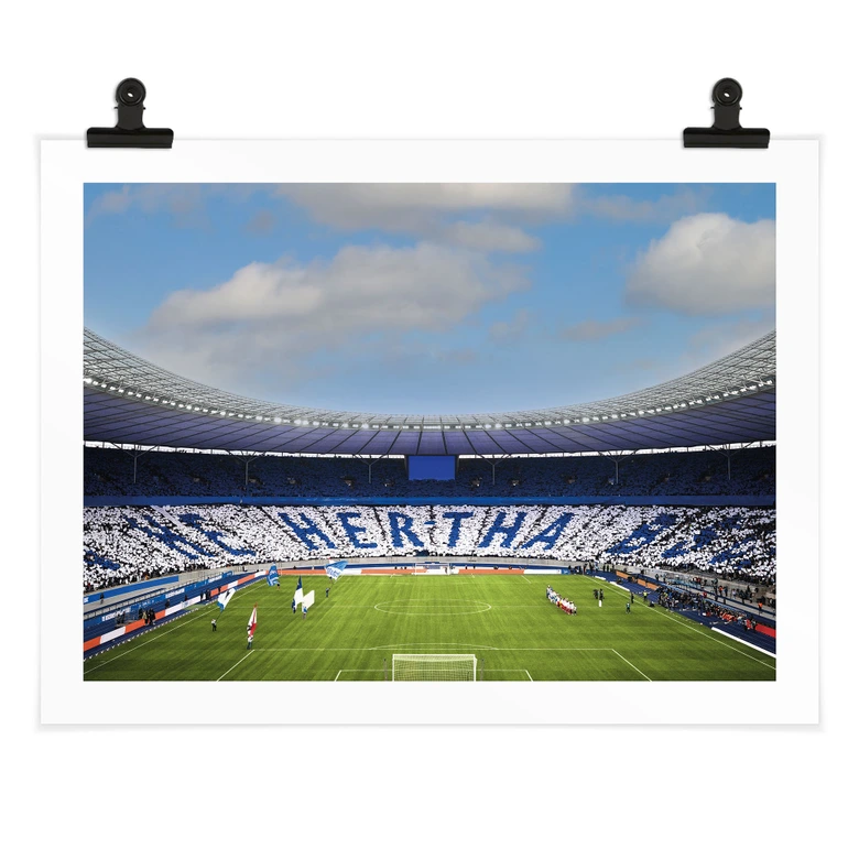 Poster Hertha BSC - Hertha Choreo in der Ostkurve 