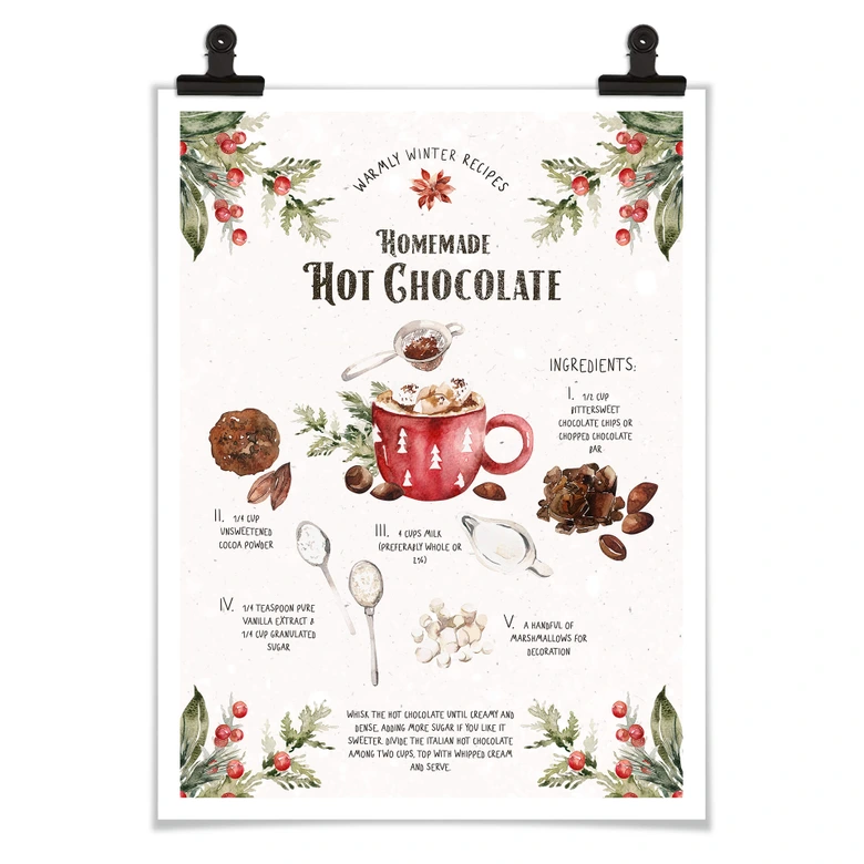 Poster Homemade Hot Chocolate Recipe 
