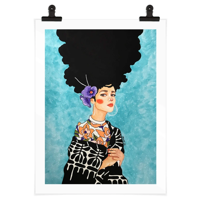 Plakat Hülya - Hibiscus in your hair 
