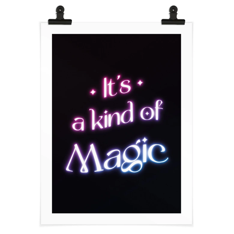 Poster Songtext - It's a kind of magic 