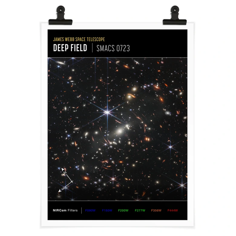 Poster James Webb Telescope - Deep Field Compass 