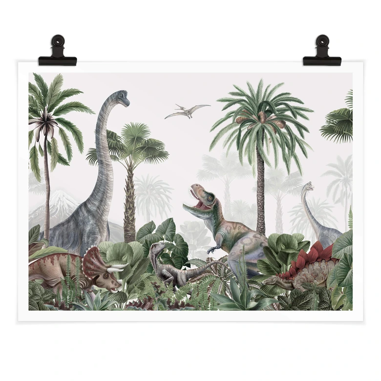 Poster Kikki Belle - Les aventures des dinosaures 