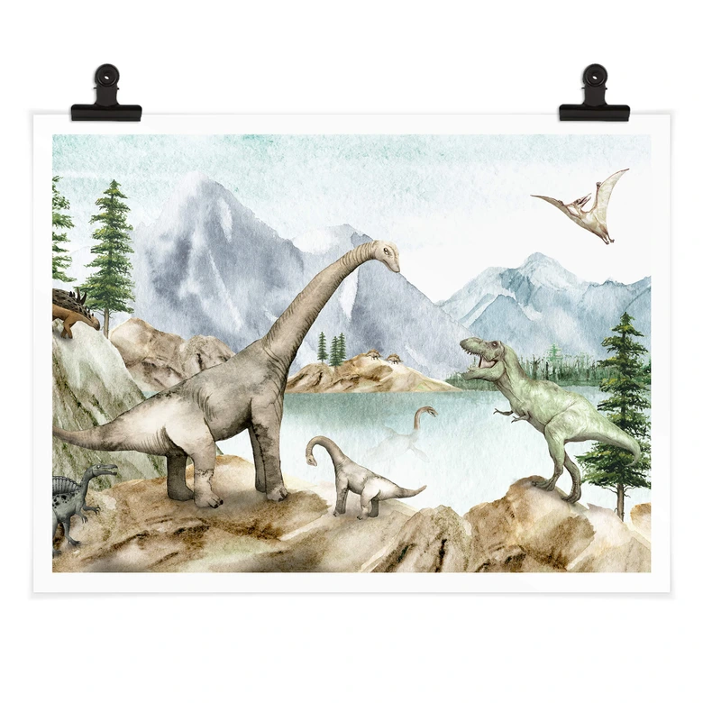 Poster Kikki Belle - Dino World 