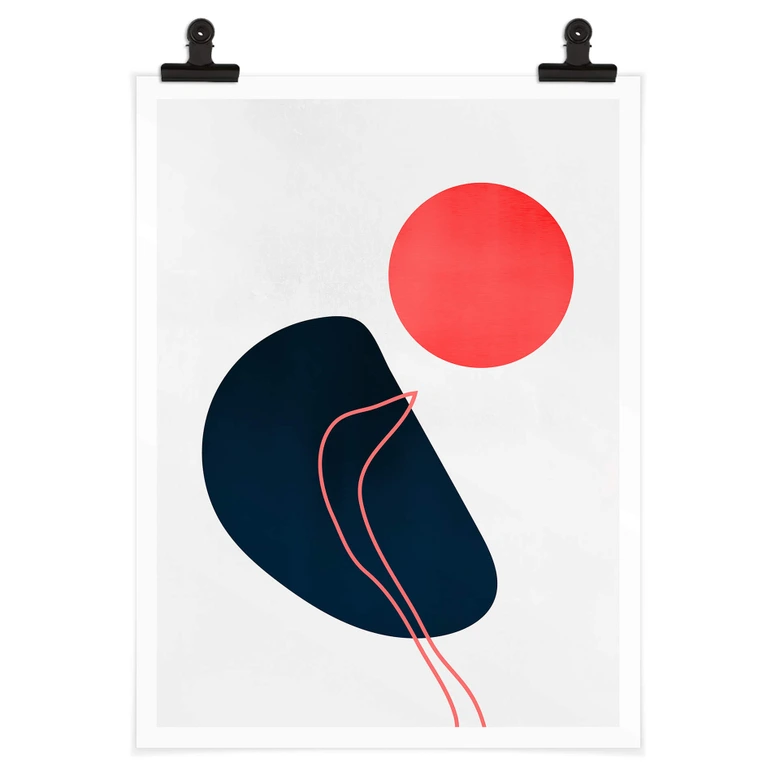 Poster Kubistika - Abstraktion 