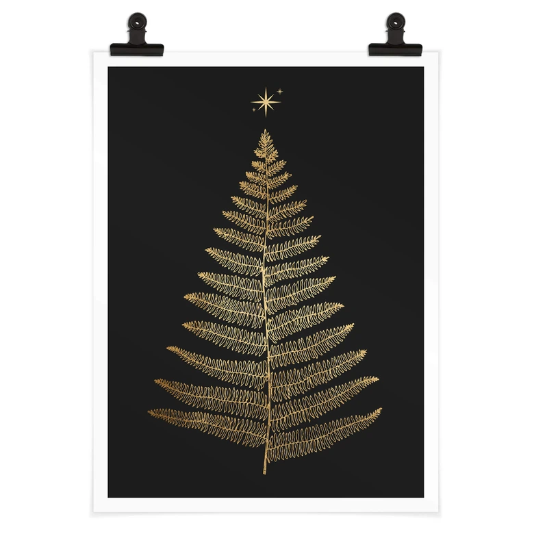 Poster Kubistika - Julnatt 