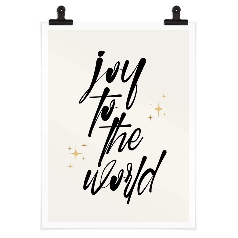 Poster Kubistika - Joy to the world 