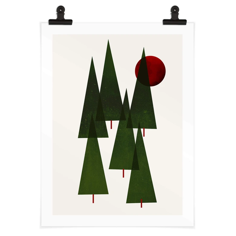 Poster Kubistika - Pinède Foret 