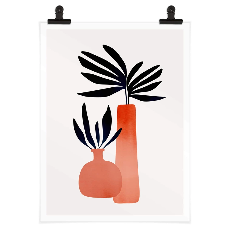 Poster Kubistika - Märchenpflanzen 