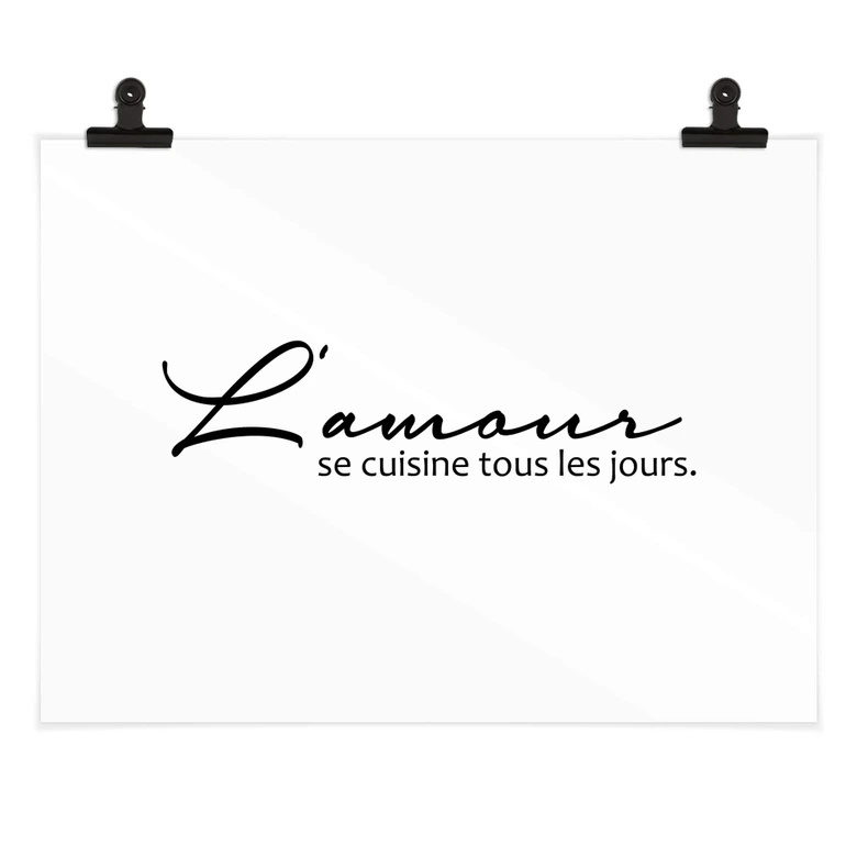 Poster L'amour se cuisine tous les jours 
