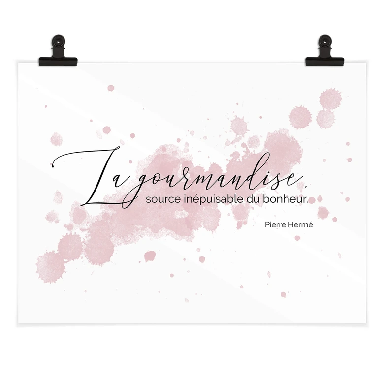 Poster La gourmandise 