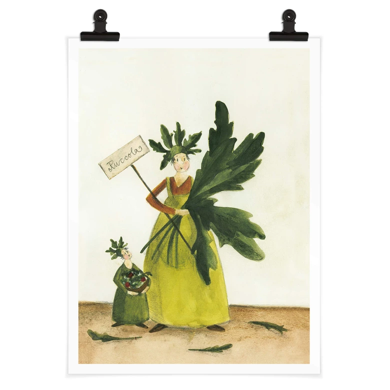 Poster Leffler - Ruccolamädchen 