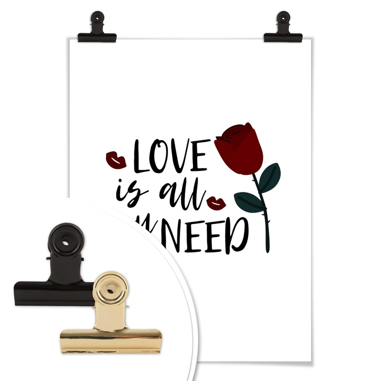 Plakat Miłość to wszystko, czego potrzebujesz 