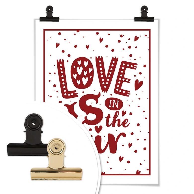 Poster Love is in the air rouge 