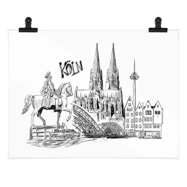 Poster Love your City - Köln 