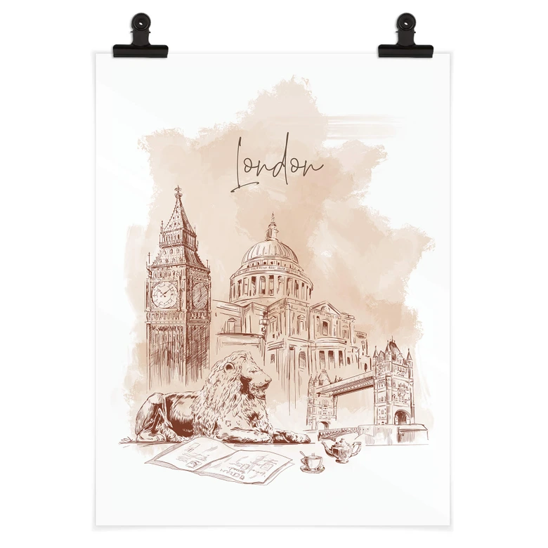 Plakat Londyn - Pokochaj swoje miasto 