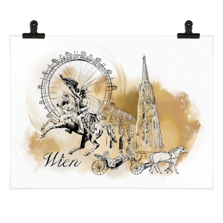 Poster Wien - Älska din stad 
