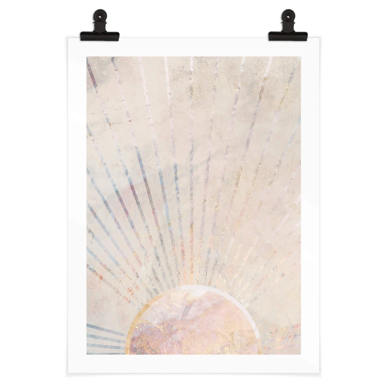 Poster Manovski - Morgendliche Sonnenstrahlen 