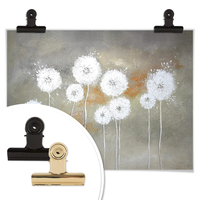 Poster Melz - White Dandelions 