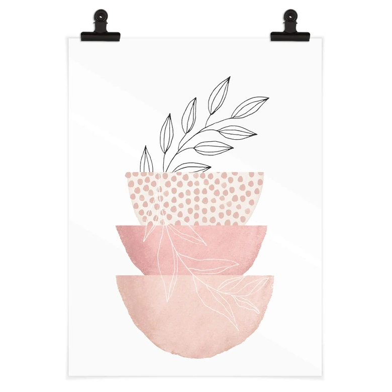 Poster Abstrakte Kunst - Zarte Schönheit der Natur - Moss 