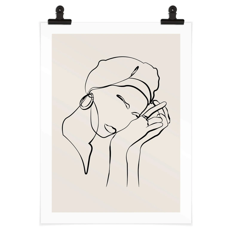Poster NKTN - Line Art - Don't Worry 