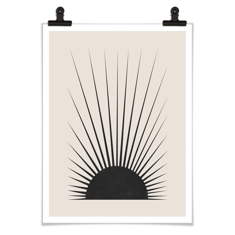 Póster Orara Studio - Sol minimalista 