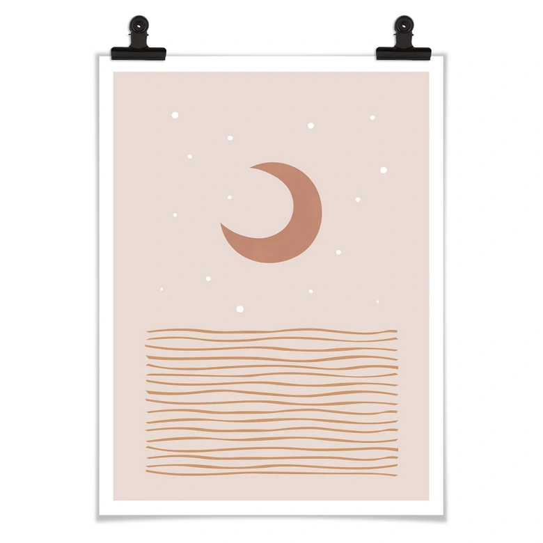 Poster Orara Studio - Rött månsken 