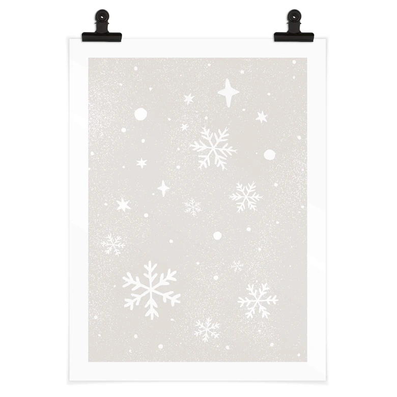 Plakat Orara Studio - Golden Snowflakes 