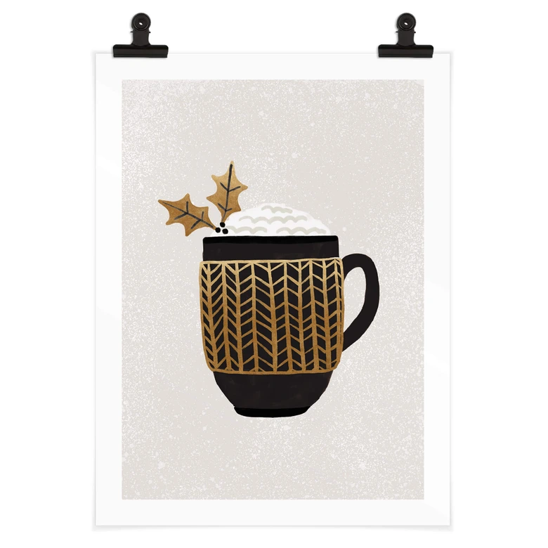 Poster Weihnachtlicher Kakao - Orara Studio 