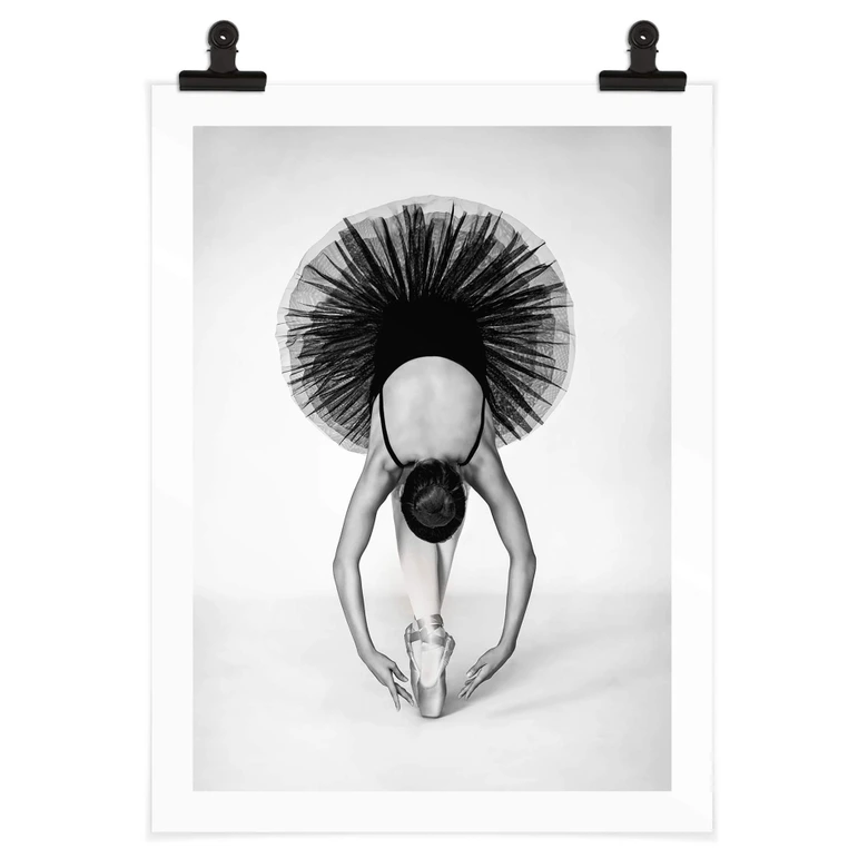 Poster Pentony MA - Ballerina Schwarz-Weiß 