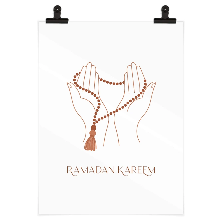 Poster Ramadan Kareem Handen 