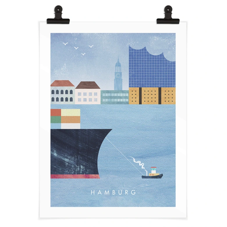 Plakat Rivers - Hamburg 