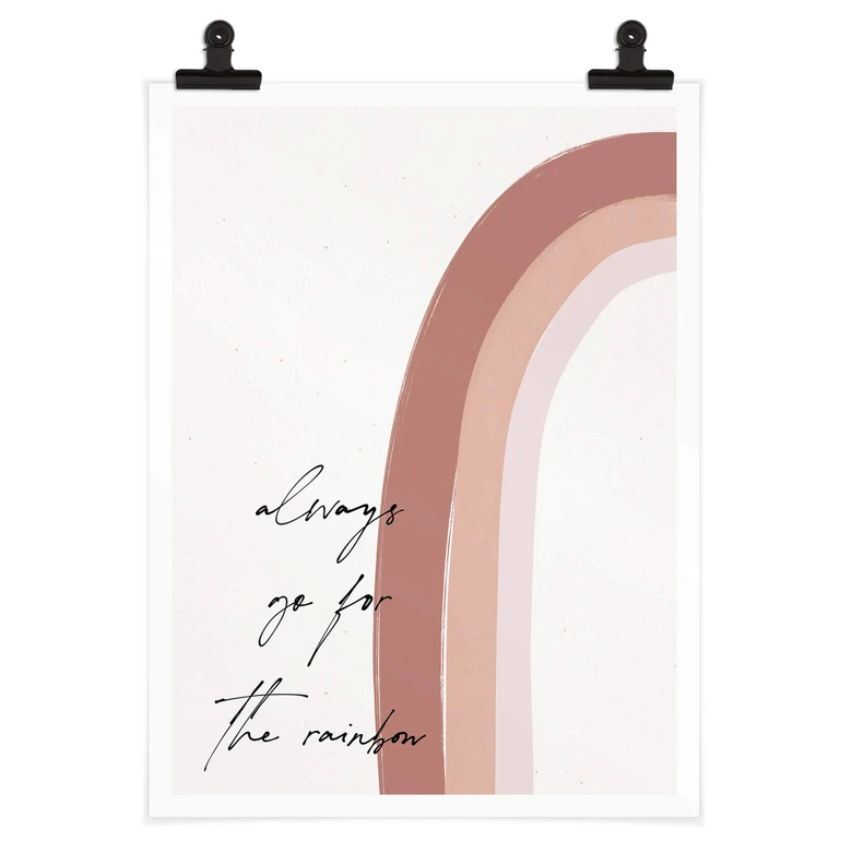 Póster uplusmestudio - Apuesta siempre por el arco iris 