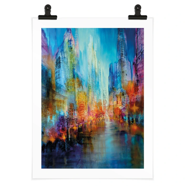 Poster Ville abstraite - Schmucker 