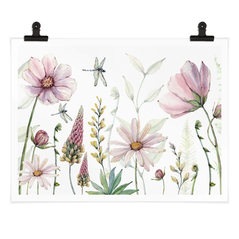 Poster Sir Edward - Zauberhafte Blüten 
