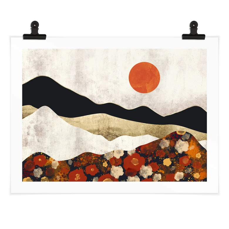 Poster Herbstliche Berglandschaft - SpaceFrog Designs 