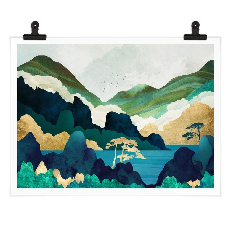 Poster SpaceFrog Designs - Dans les montagnes 