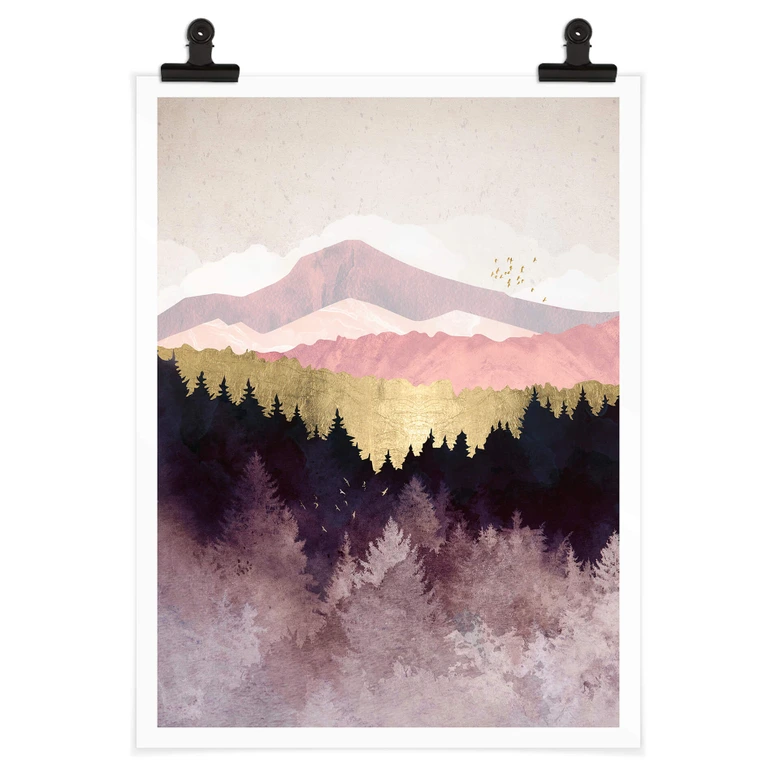 Poster SpaceFrog Designs - forêt violette 