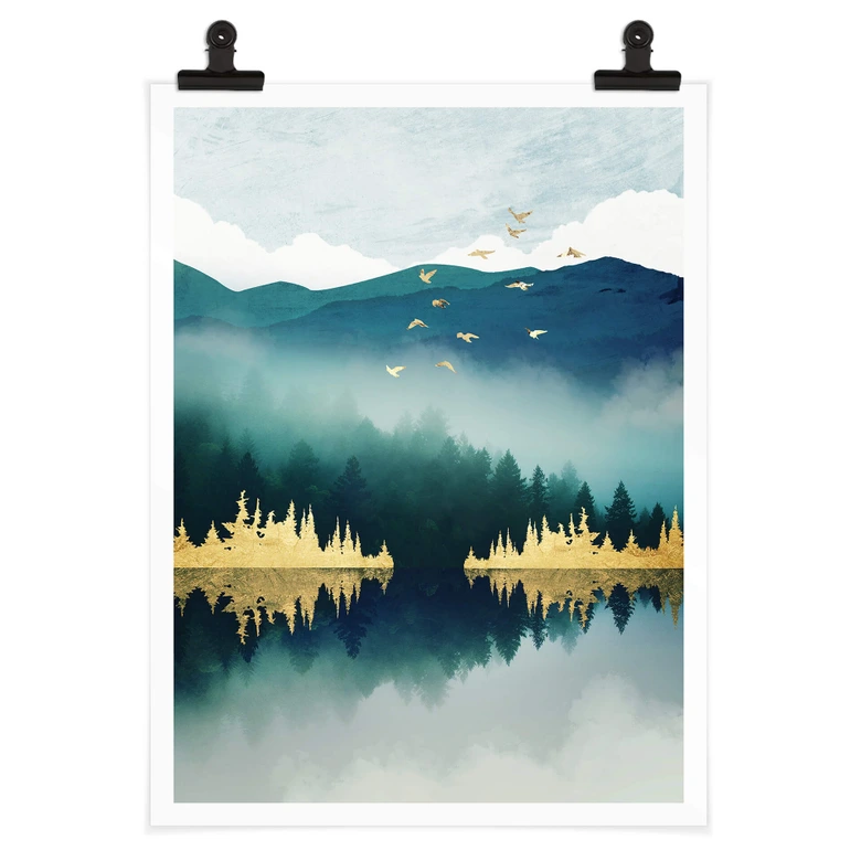 Poster SpaceFrog Designs - Morgenruhe 