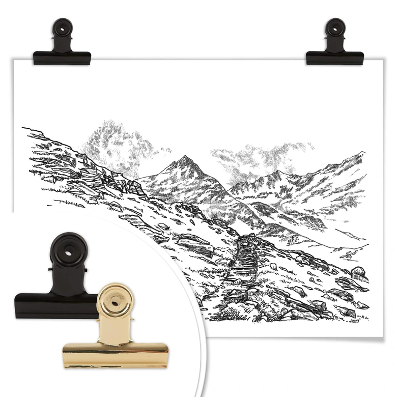 Poster Sparshott - Le paysage montagneux 