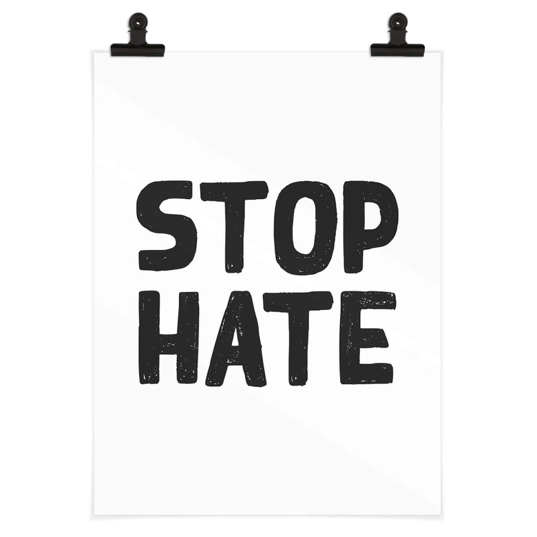 Poster Stop Hate 