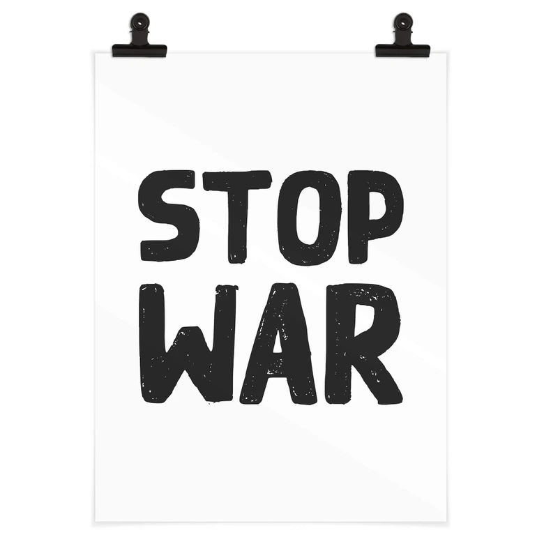 Plakat Stop War 