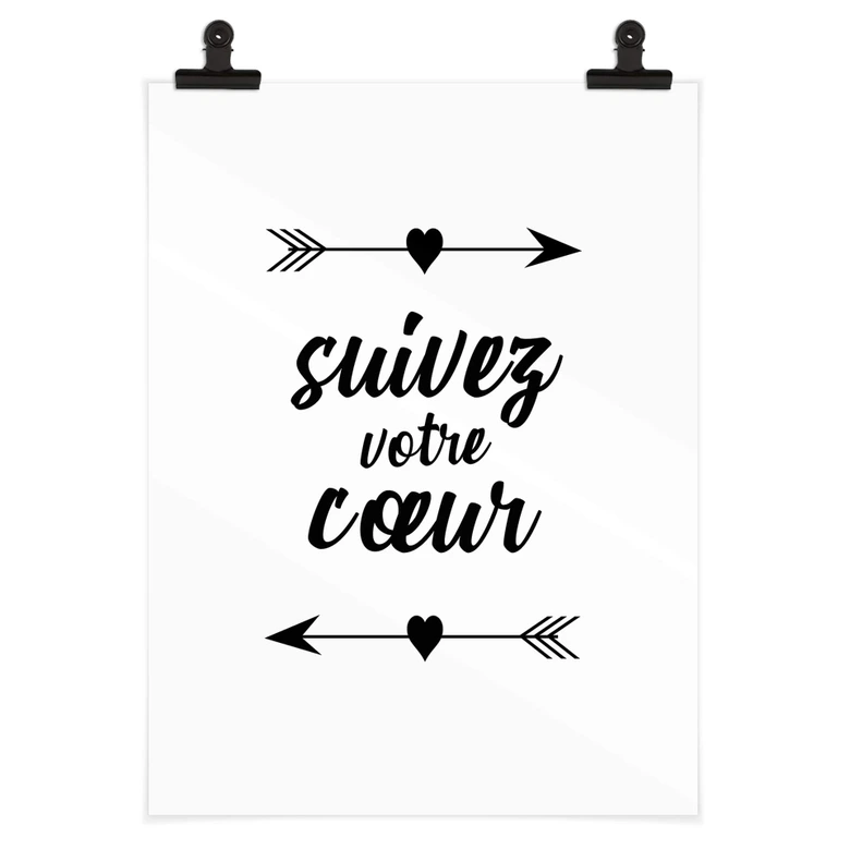 Poster Suivez votre cœur 