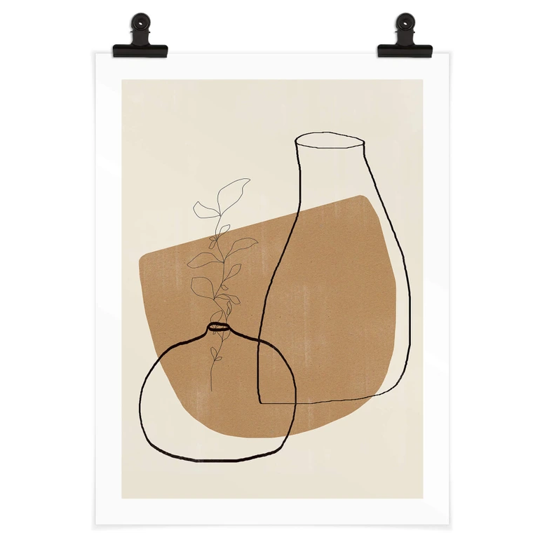Poster The Miuus Studio - Abstrakte Vasen 